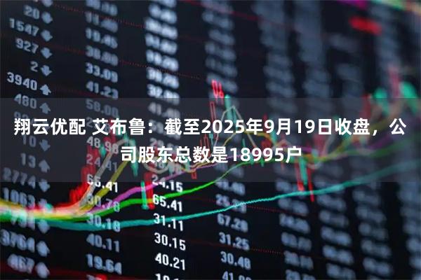 翔云优配 艾布鲁：截至2025年9月19日收盘，公司股东总数是18995户